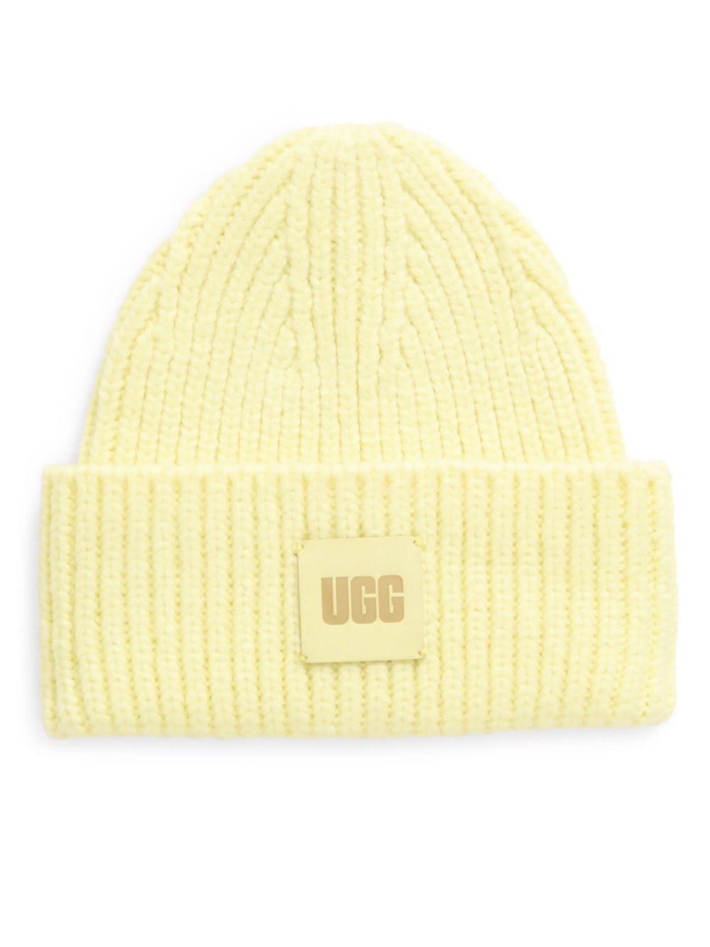 UGG Women's Yellow Ribbed Cuffed Beanie